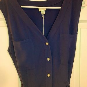 NWT A New Day Navy Romper Size M